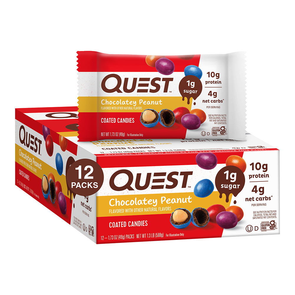 Chocolatey Coated Peanut Candies – Quest Nutrition