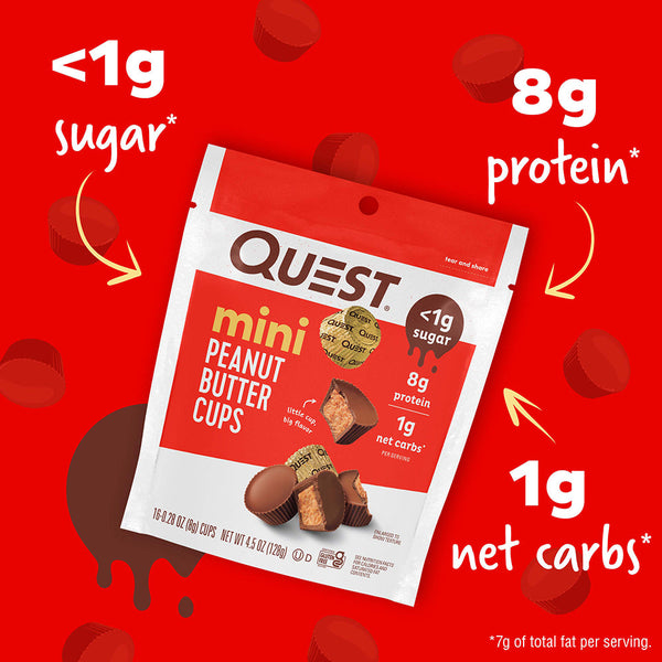 Mini Peanut Butter Cups 3-Pack – Quest Nutrition