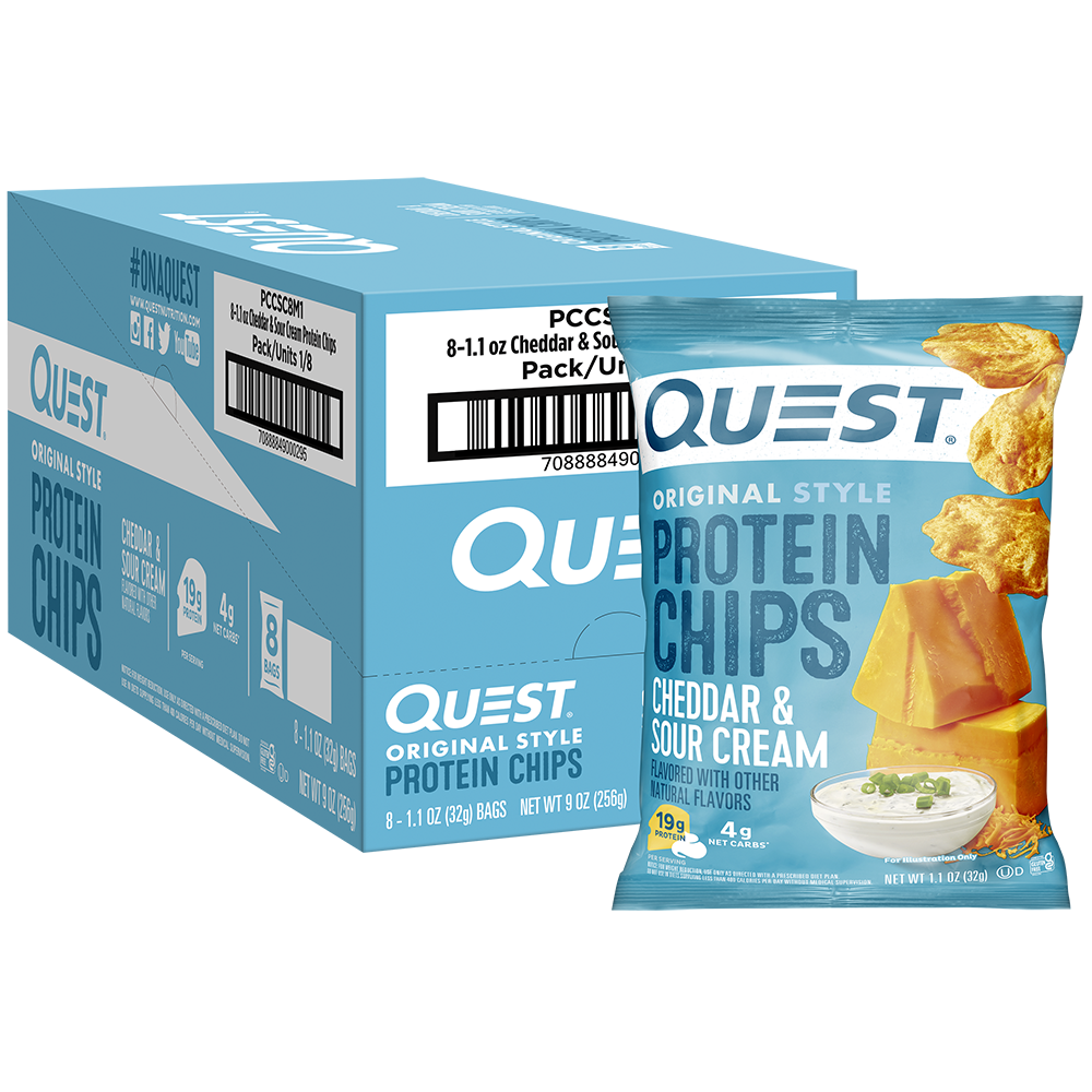 Cheddar & Sour Cream Original Style Protein Chips – Quest Nutrition