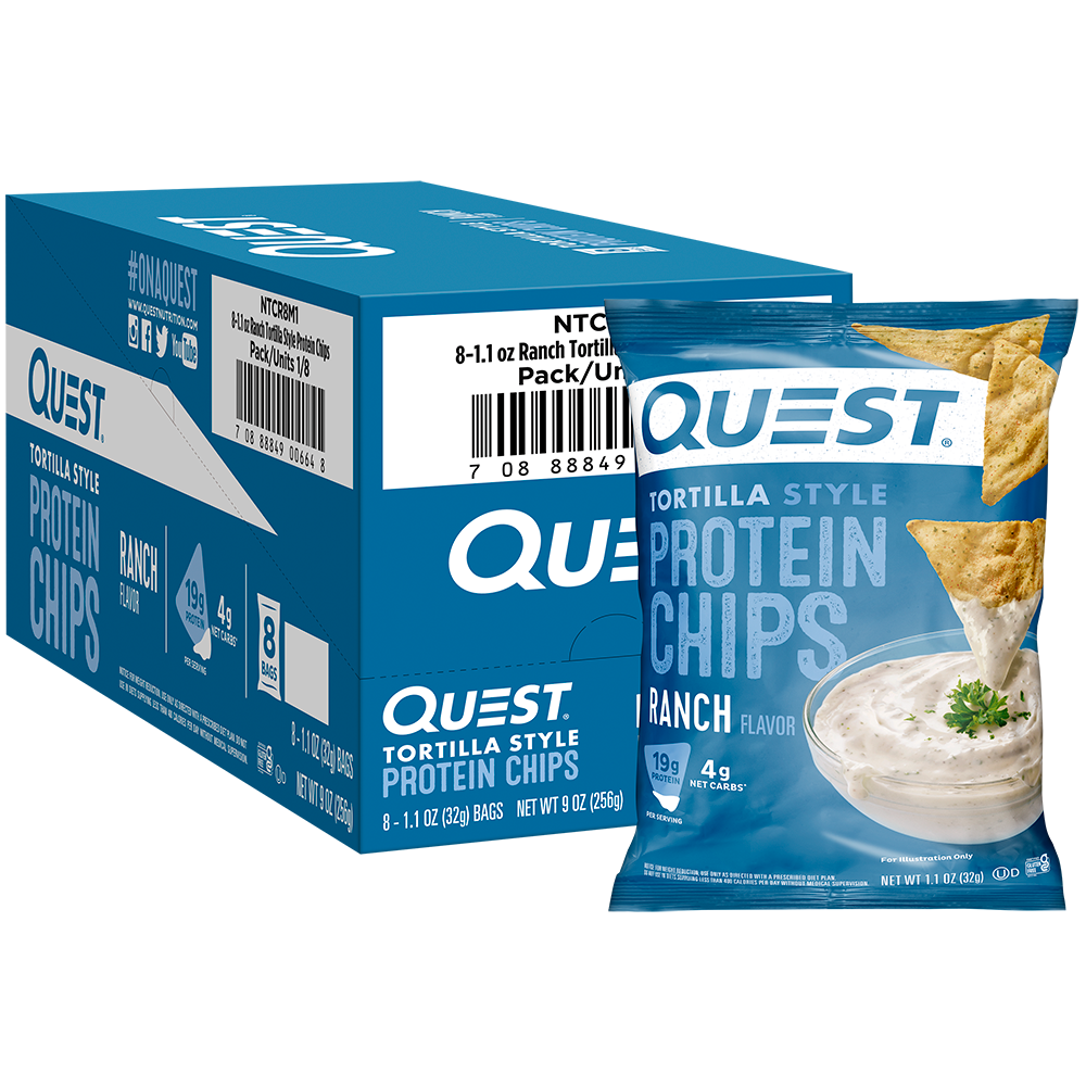 Ranch Tortilla Style Protein Chips – Quest Nutrition