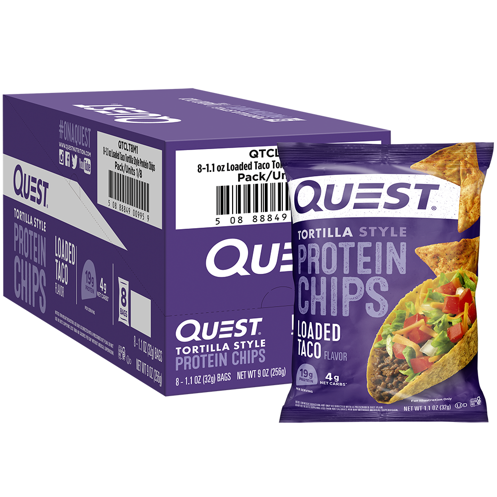 Loaded Taco Tortilla Style Protein Chips – Quest Nutrition