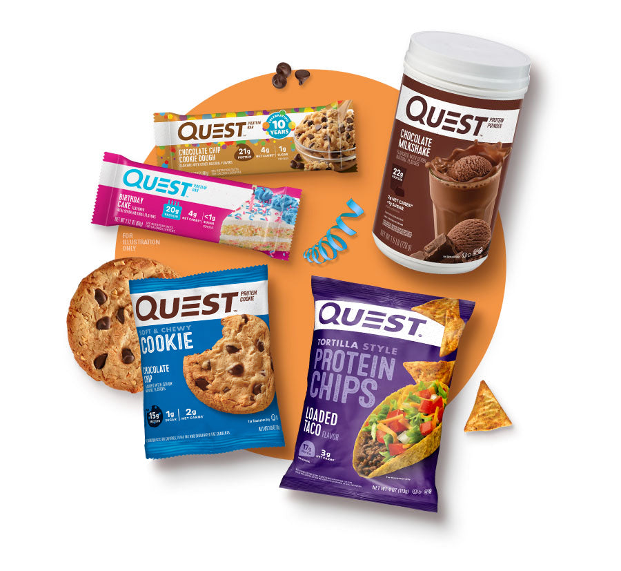 Showing various Quest products.