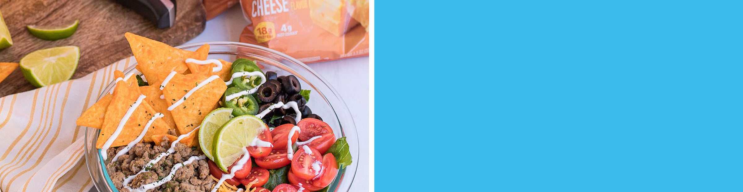 Transform your Taco Salad into a Protein Taco Salad! Click for full recipe