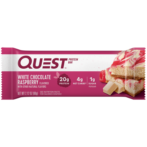 White Chocolate Raspberry Protein Bars – Quest Nutrition