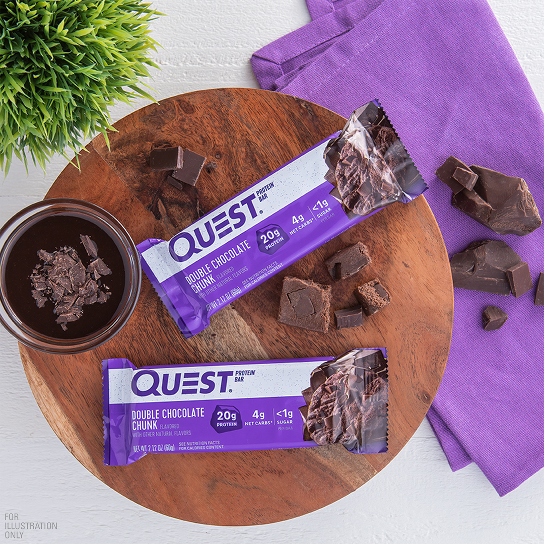 Double Chocolate Chunk Protein Bars lifestyle image