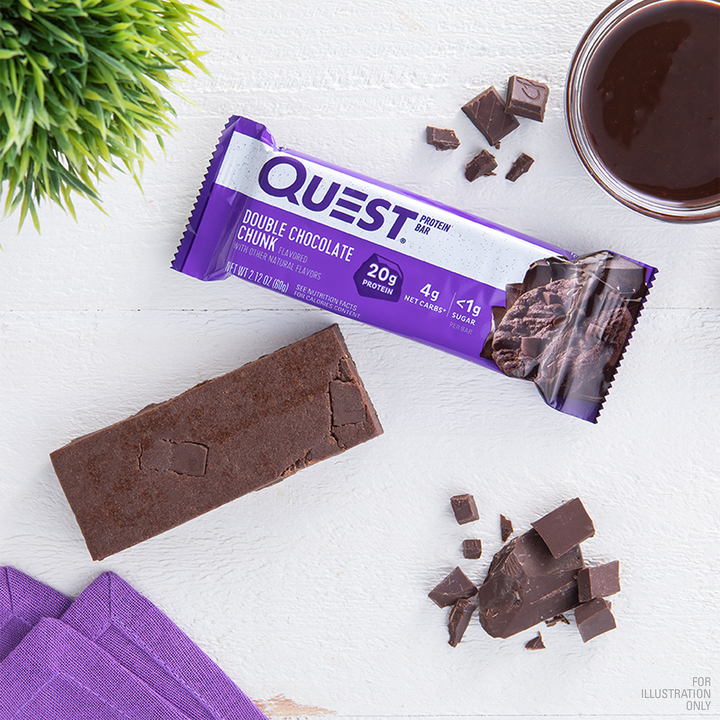 Double Chocolate Chunk Protein Bars lifestyle image