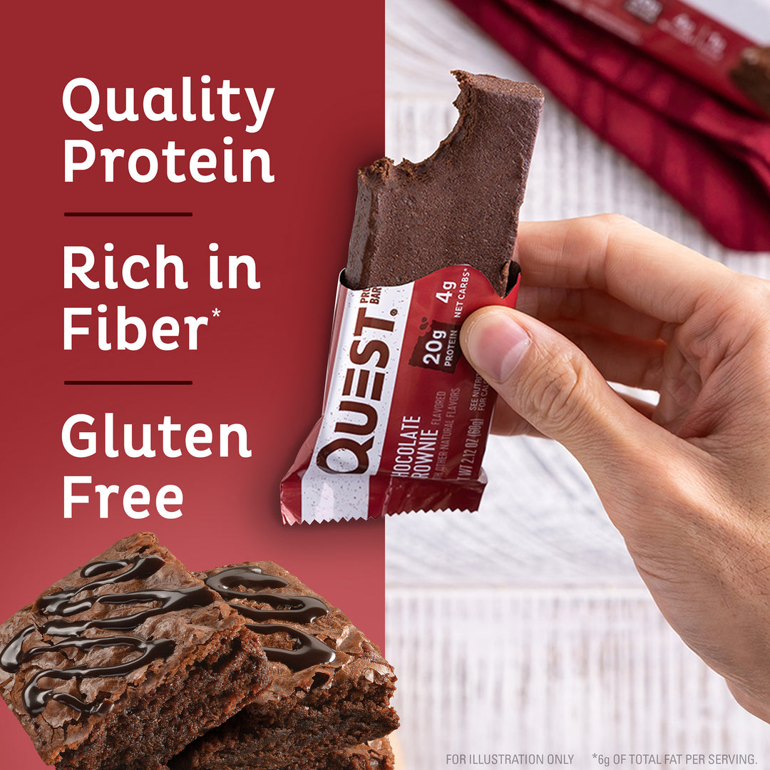 Chocolate Brownie Protein Bars; Quality Protein, Rich in Fiber*, Gluten Free