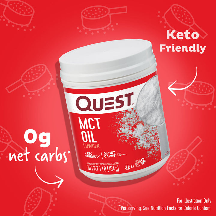 MCT Oil Powder; 0g net carbs*, keto friendly