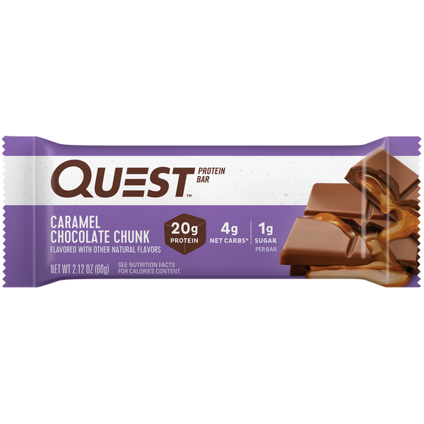 Caramel Chocolate Chunk Protein Bars – Quest Nutrition