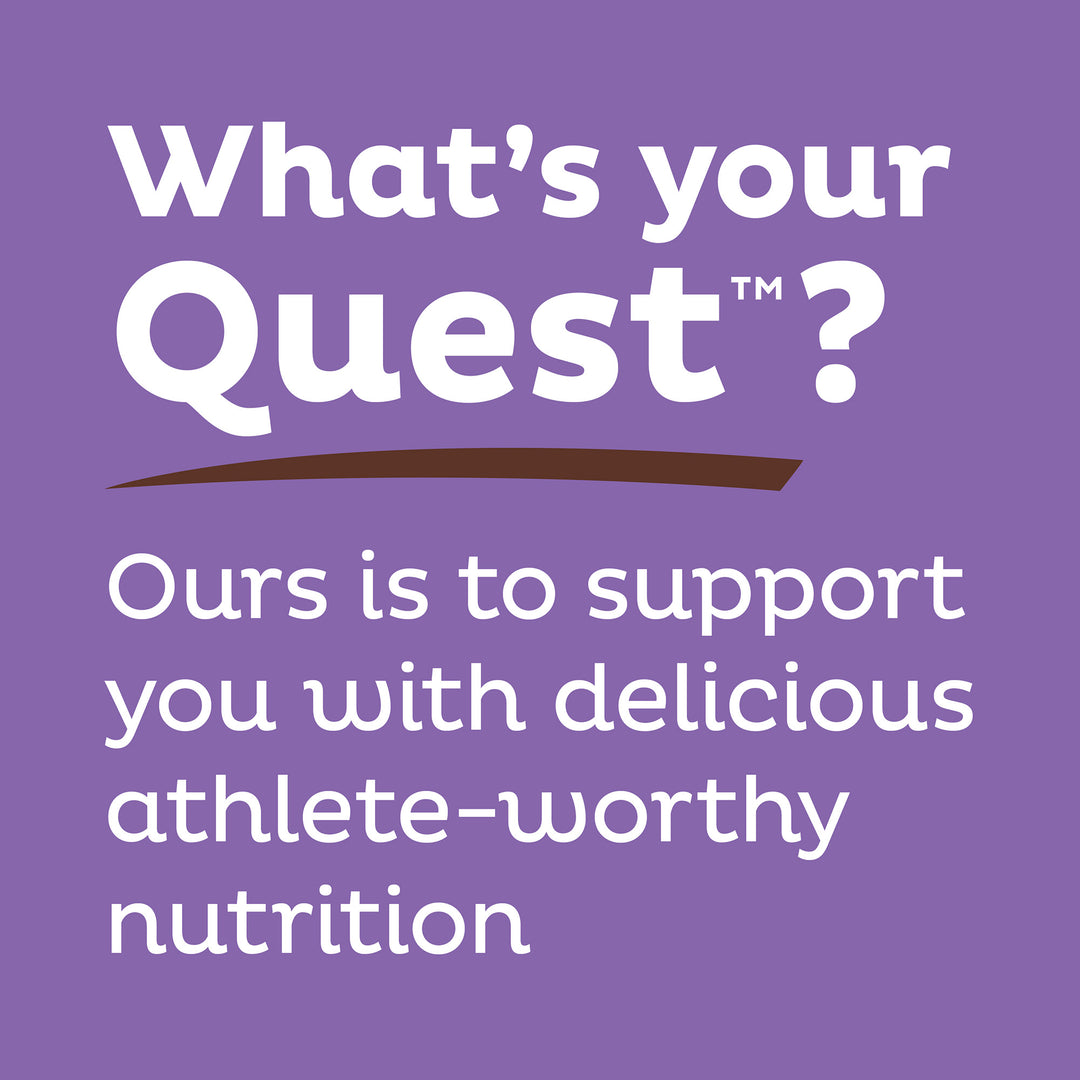 Caramel Chocolate Chunk Protein Bars; What's your Quest? Ours is to support you with delicious athlete-worthy nutrition