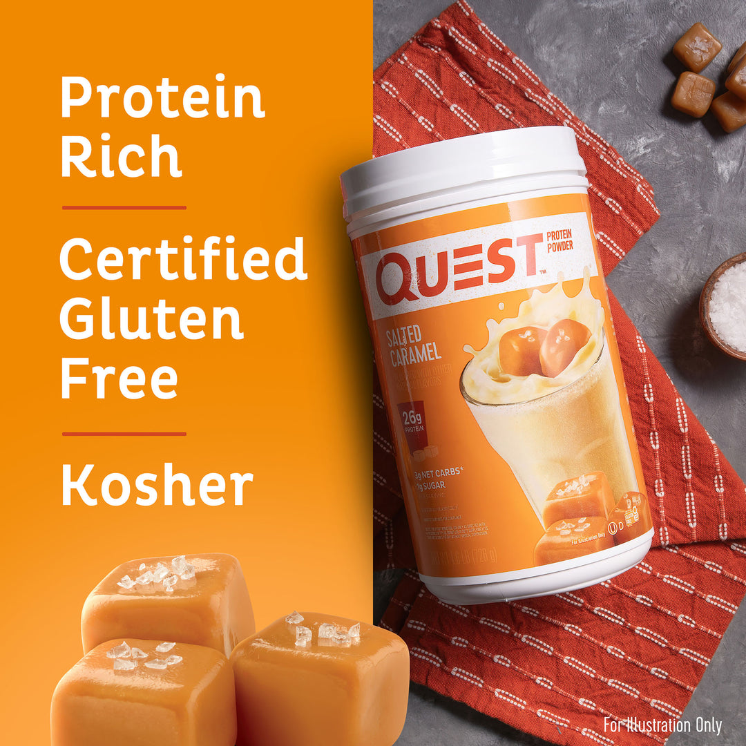 Salted Caramel Protein Powder; Protein Rich, Certified Gluten Free, Kosher