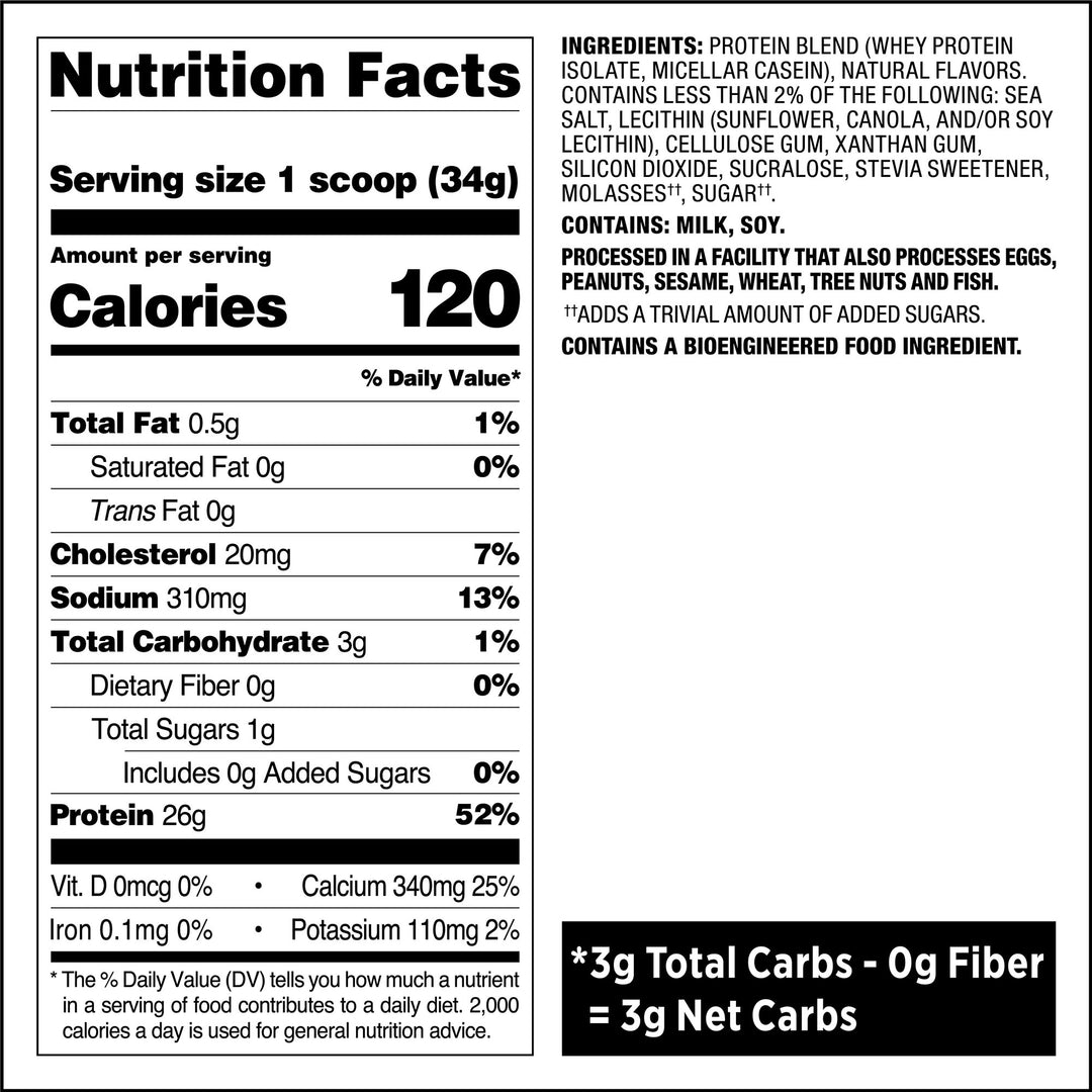 Salted Caramel Protein Powder Nutrition Facts