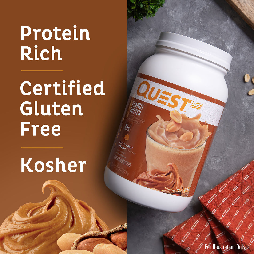 Peanut Butter Protein Powder; Protein Rich, Certified Gluten Free, Kosher