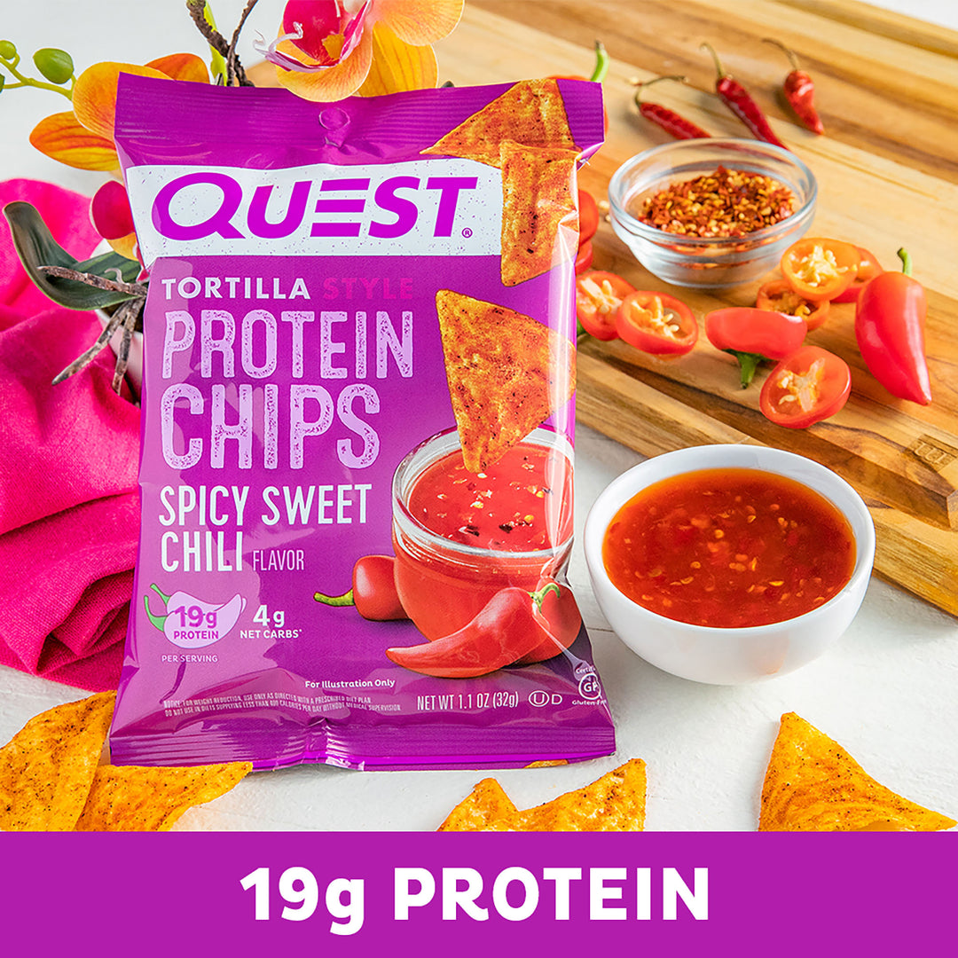 Spicy Sweet Chili Tortilla Style Protein Chips 19g Protein