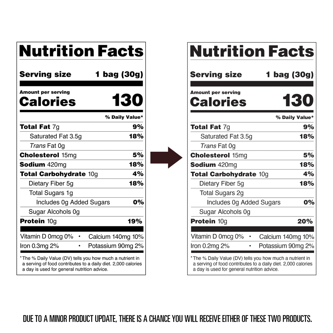 Cheddar Blast Cheese Crackers - Nutrition Facts updated