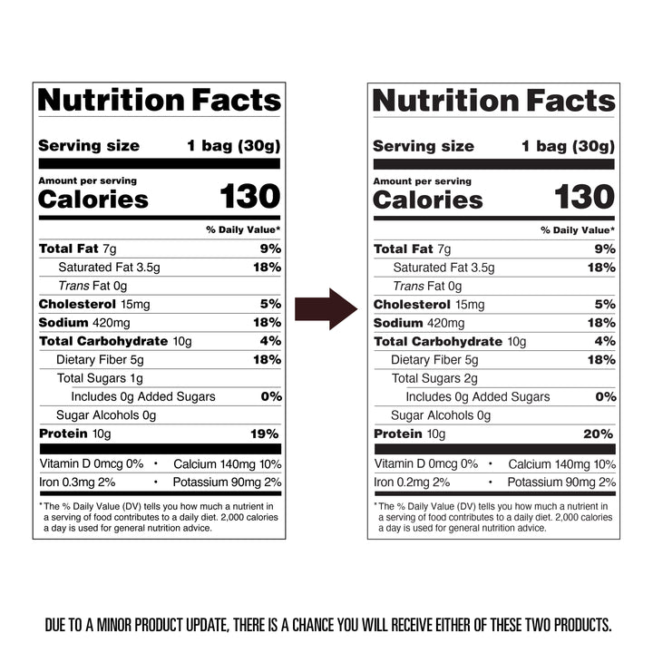Cheddar Blast Cheese Crackers - Nutrition Facts updated