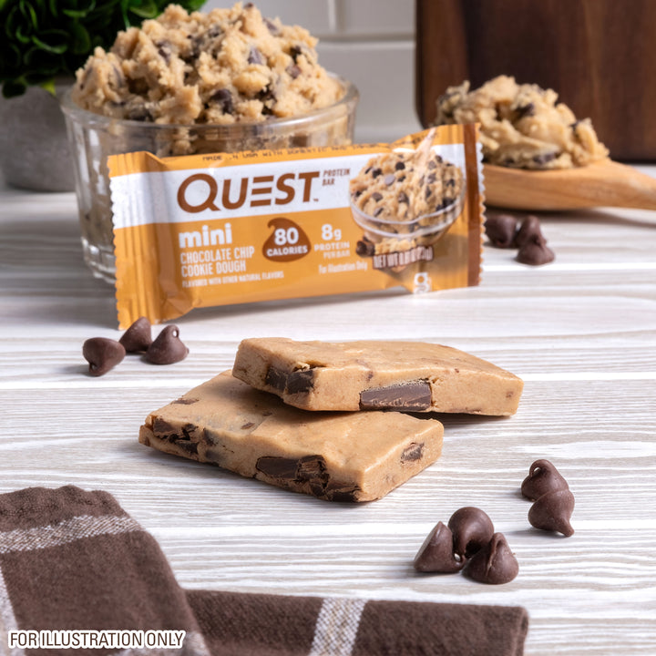Chocolate Chip Cookie Dough Protein Mini Bars