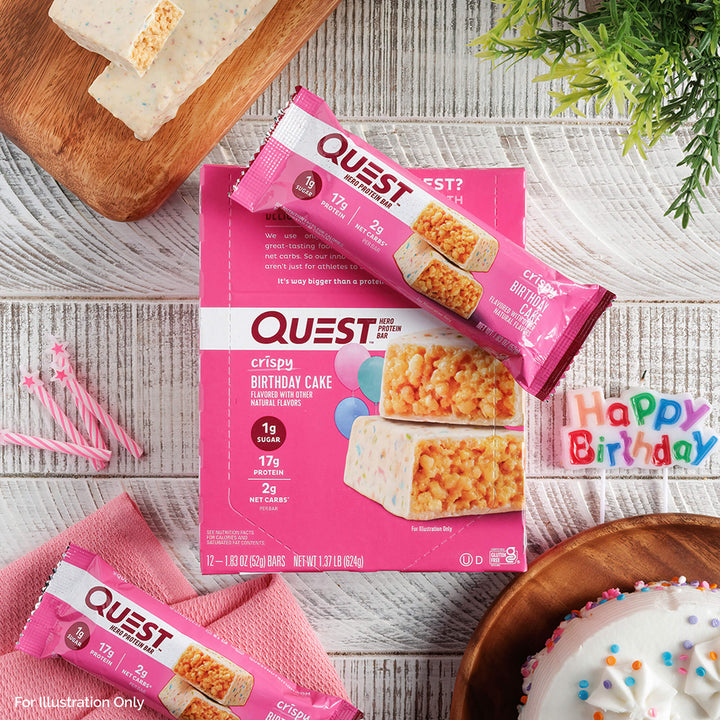 Birthday Cake Crispy Hero Bars