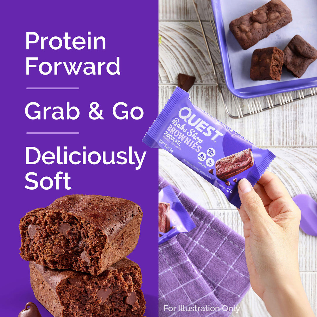 Bake Shop Chocolate Brownies; Protein Forward; Grab & Go; Deliciously Soft