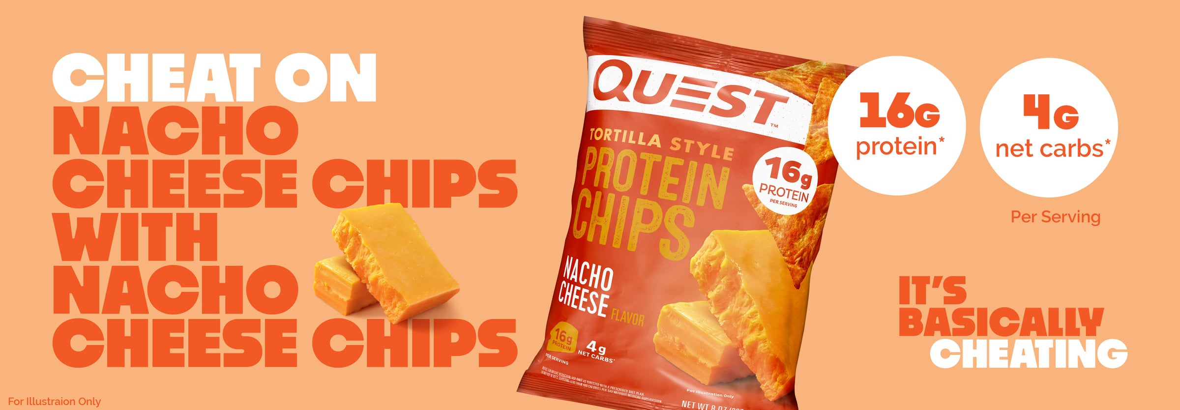 Cheat on Nacho Cheese Chips with Nacho Cheese Chips. 16g protein, 4g net carbs.