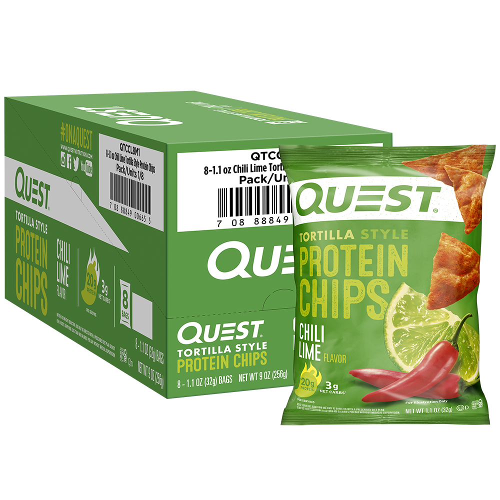 Chili Lime Tortilla Style Protein Chips Quest Nutrition