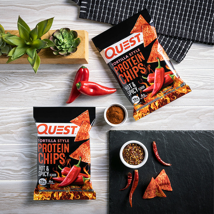 Hot & Spicy Tortilla Style Protein Chips